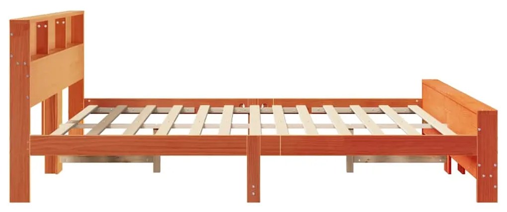 vidaXL Σκελετός Κρεβατιού Καφέ κεριού 180 x 200 cm Μασίφ ξύλο πεύκου