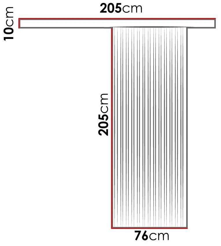 Συρόμενες πόρτες Dover 201, 20 kg, Μαύρο, Ανθρακί, Πλαστικοποιημένη μοριοσανίδα, Αλουμίνιο | Epipla1.gr