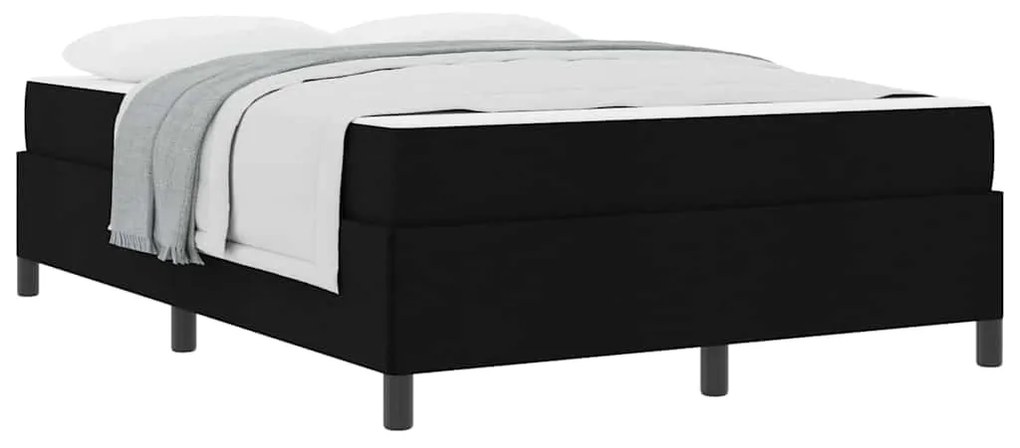 vidaXL Κρεβάτι με ελατήρια Μαύρο 140 x 200 cm