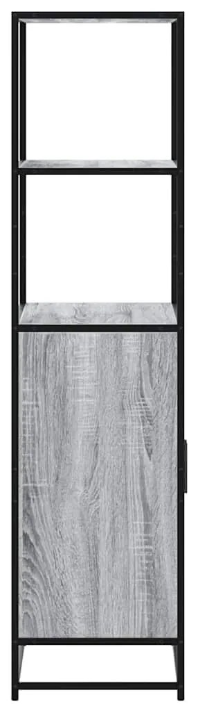 Highboard Grey Sonoma Κατασκευασμένο ξύλο και μέταλλο - Γκρι