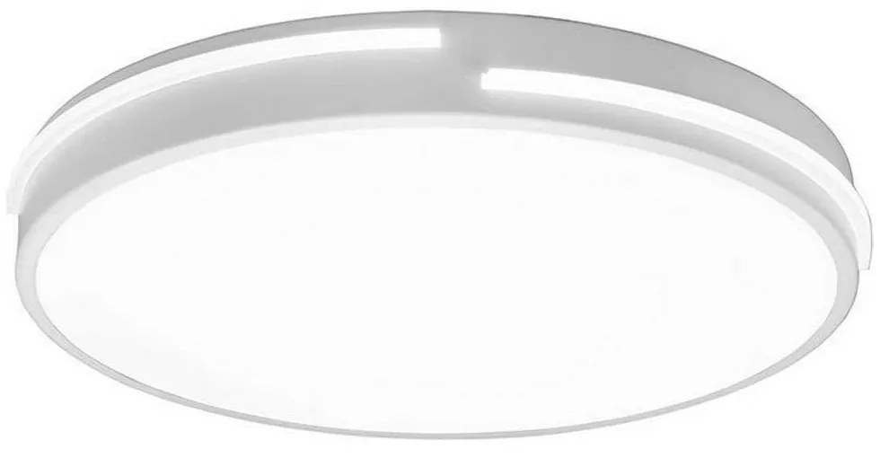 Φωτιστικό Οροφής - Πλαφονιέρα Tacoma R62241131 24W Led Φ40cm 5cm White Mat RL Lighting Metal