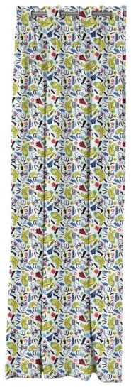 Beauty Home Κουρτίνα με 8 μεταλλικούς κρίκους Art 6190 Tweety 180x250 Εμπριμέ