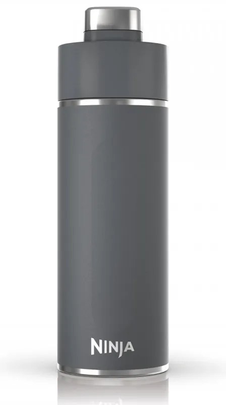Thermos Ninja DW2401EUUKGY, 700 ml, Κατάλληλο για ανθρακούχα ποτά, Τριπλή μόνωση, Χωρίς BPA, Ζεστό έως 8 ώρες, Κρύο έως 24 ώρες, Γκρι