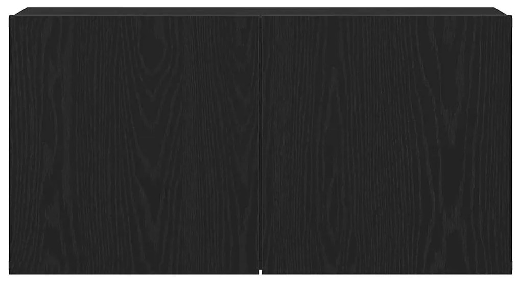 vidaXL Έπιπλο Τηλεόρασης Μαύρο Δρυς 80x30x41 εκ. από Τεχνητό Ξύλο