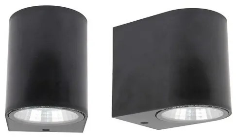 Απλίκες Φωτιστικά Τοίχου IP65 LED 2x4W Πλαστικό Μαύρο BINO-1706 Sunlight-BINO-1706-Μαύρο BINO-1706
