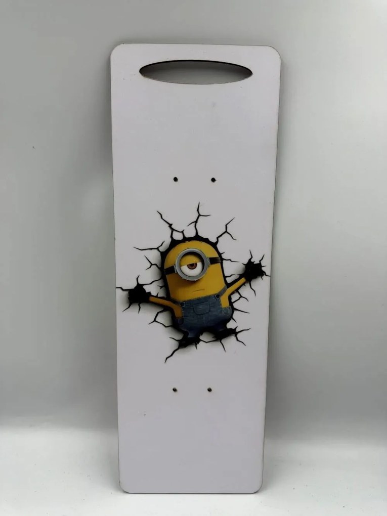 Τύπου Μίνιον - Minion Αρωματική λαμπάδα - Σετ Λαμπάδα και πλάτη