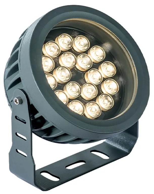 Προβολέας - Σποτ Ermis 4205200 LED 19W 3000K 1460Lm 17x22,5cm Dark Grey Viokef