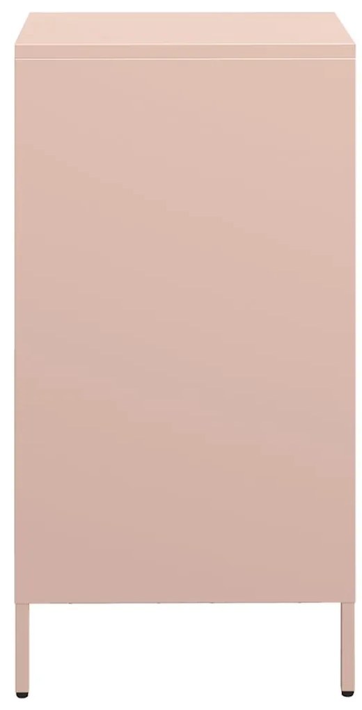 vidaXL Ντουλάπι Ροζ 35x39x73,5 εκ. από Χάλυβα Ψυχρής Έλασης