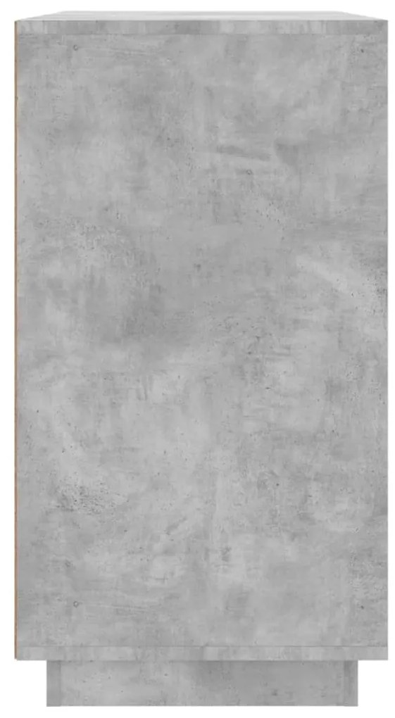vidaXL Ντουλάπι Γκρι Σκυροδέματος 80x34x75 εκ. Επεξεργασμένο Ξύλο