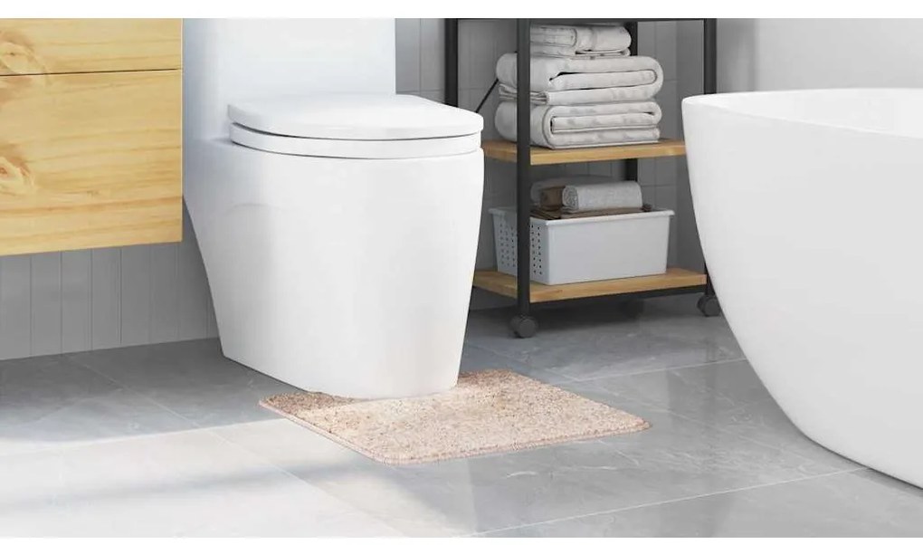 vidaXL Πατάκι μπάνιου Κρεμ 50 x 50 cm Πολυπροπυλένιο