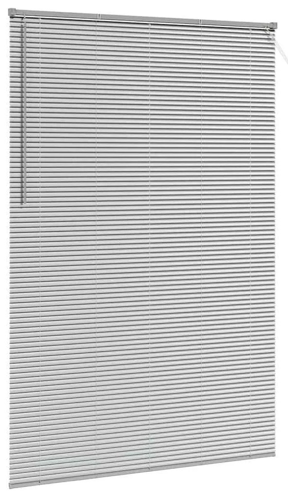vidaXL Ρολό Παραθύρου με κουρτίνες Ασημί Αλουμίνιο
