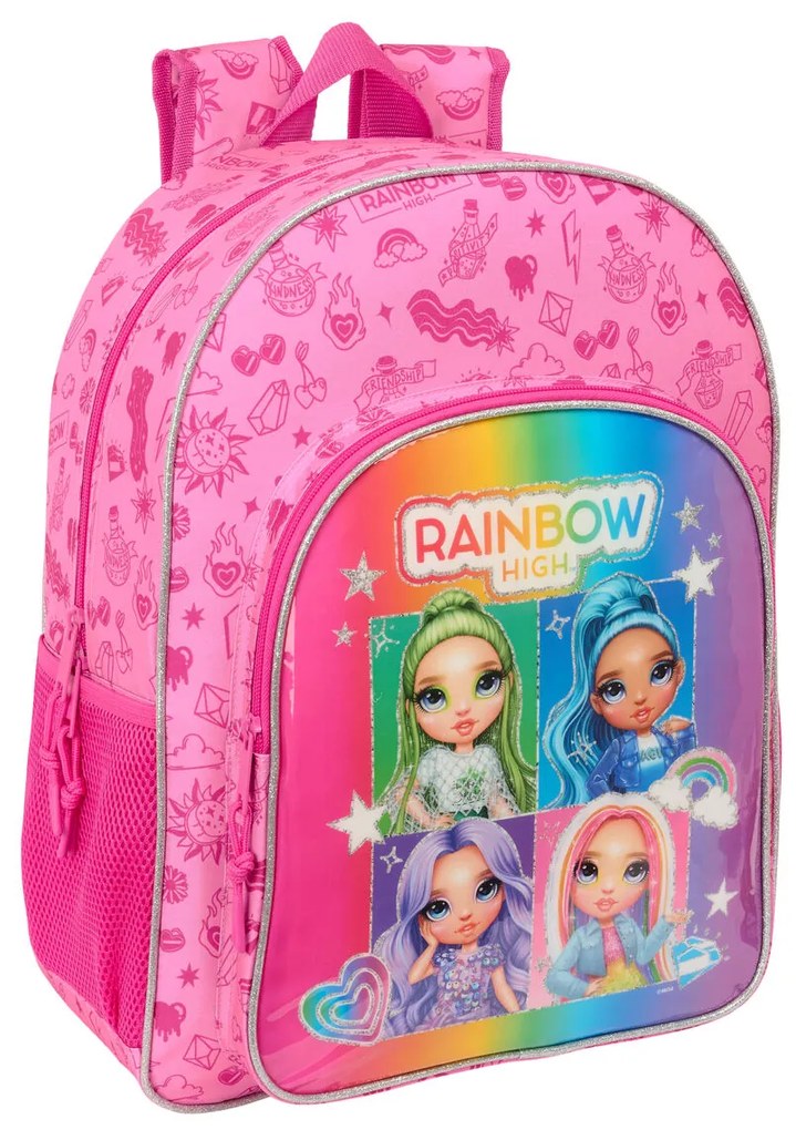 Σχολική Τσάντα Rainbow High Shine Πολύχρωμο 33 x 42 x 14 cm