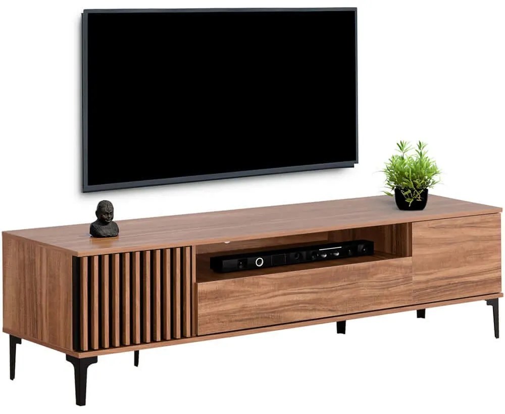 Έπιπλo Τηλεόρασης Harry HM18008.01 200x40x47,5cm Natural-Black