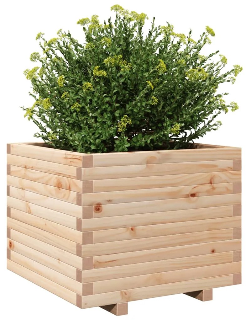 vidaXL Ζαρντινιέρα Κήπου 60x60x49,5 εκ από Μασίφ Ξύλο Πεύκου