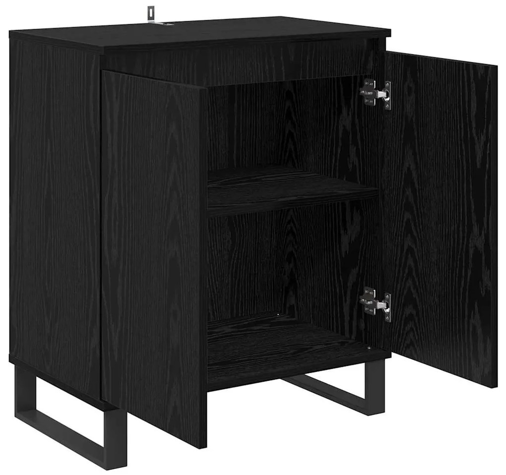 vidaXL Πλαϊνό γραφείο Μαύρη Οξυά 60 x 35 x 70 cm Επεξεργασμένο ξύλο