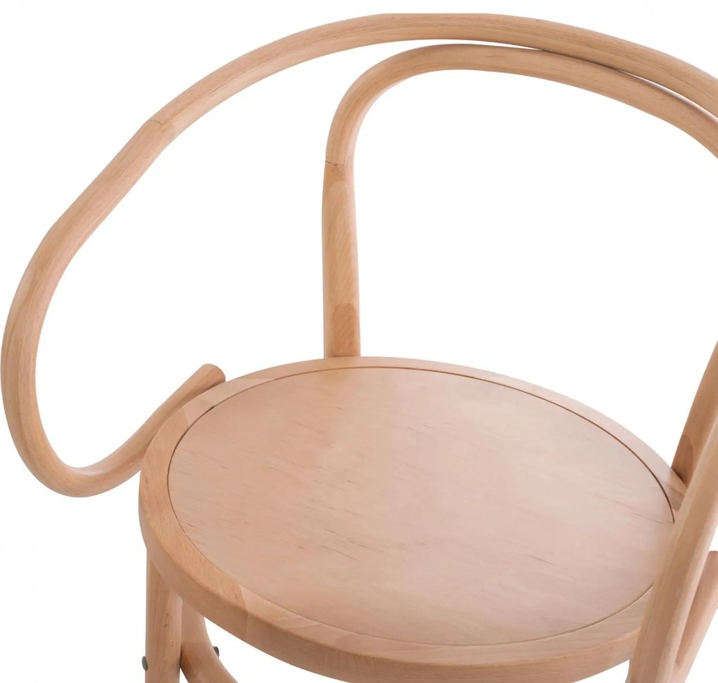 Καρέκλα-Πολυθρόνα JANELLE Ξύλινη Οξιά Φυσικό 56x52x82Υεκ. 56x52x82 εκ.