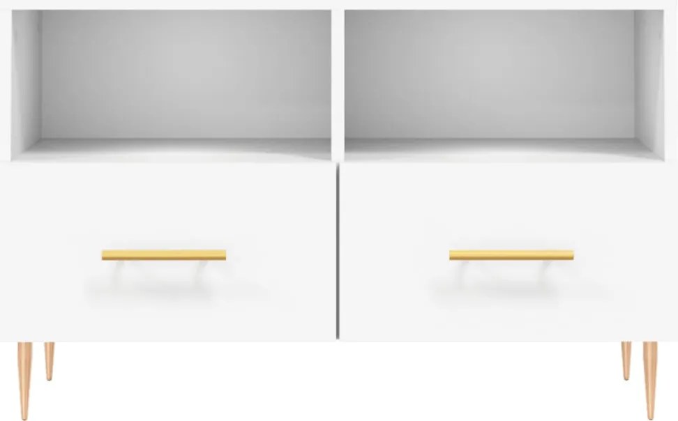 vidaXL Έπιπλο Τηλεόρασης Λευκό 80 x 36 x 50 εκ. από Επεξεργασμένο Ξύλο