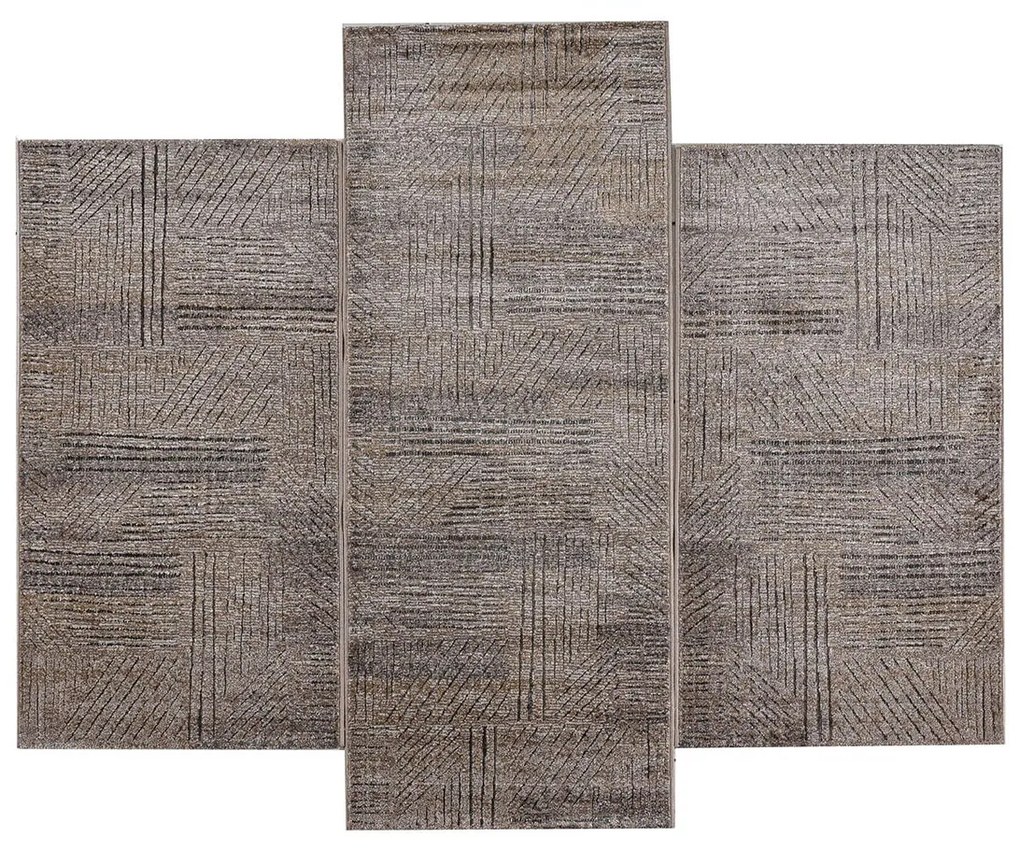 Χαλιά Κρεβατοκάμαρας (Σετ 3τμχ) Polcarpet Giza Cairo 44002 Brown