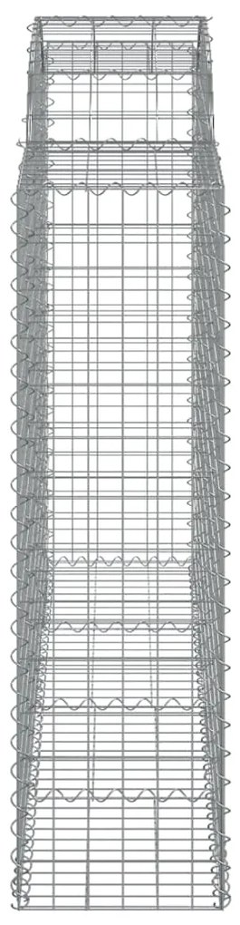 vidaXL Συρματοκιβώτια Τοξωτά 18 τεμ. 200x50x140/160 εκ. Γαλβαν. Ατσάλι