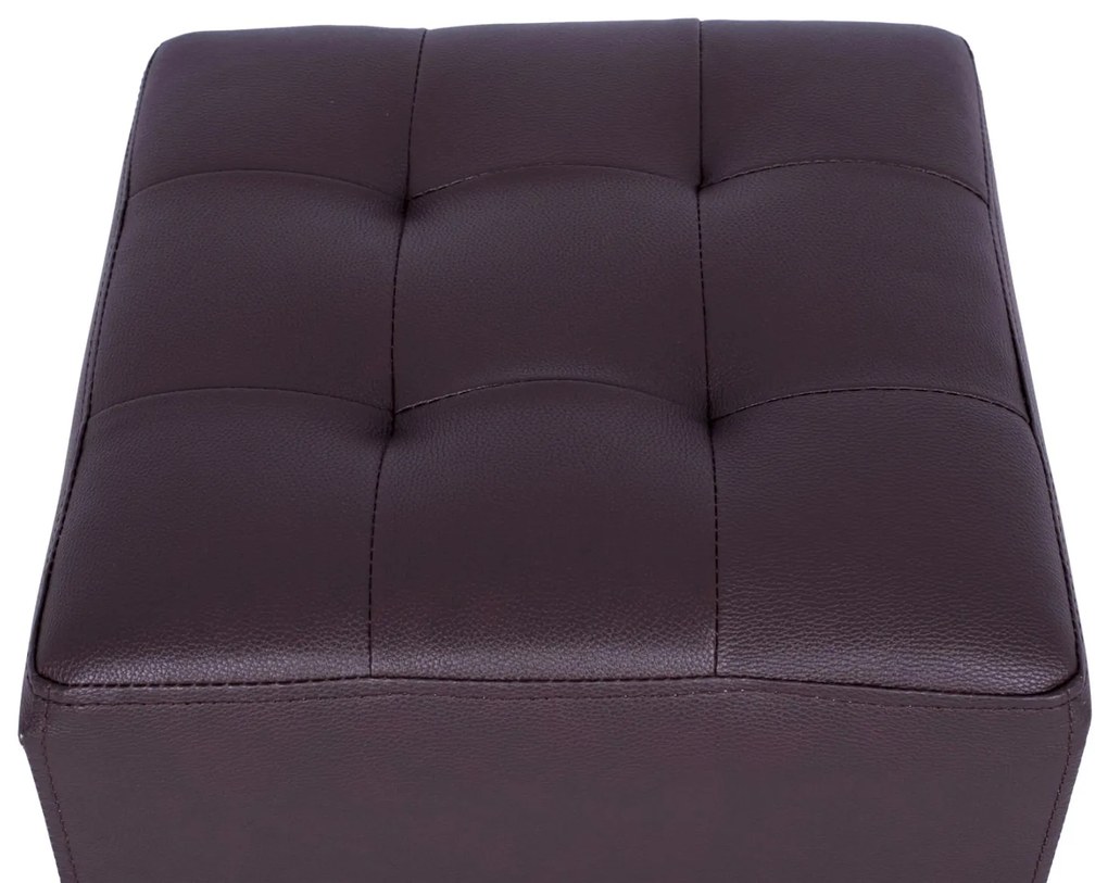 Σκαμπό PUNK PU Καφέ 37x37x35 εκ. 37x37x35 εκ.