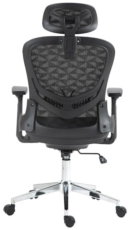 Καρέκλα γραφείου εργασίας Mergi μαύρο mesh 62x63x120εκ 62x63x120 εκ.