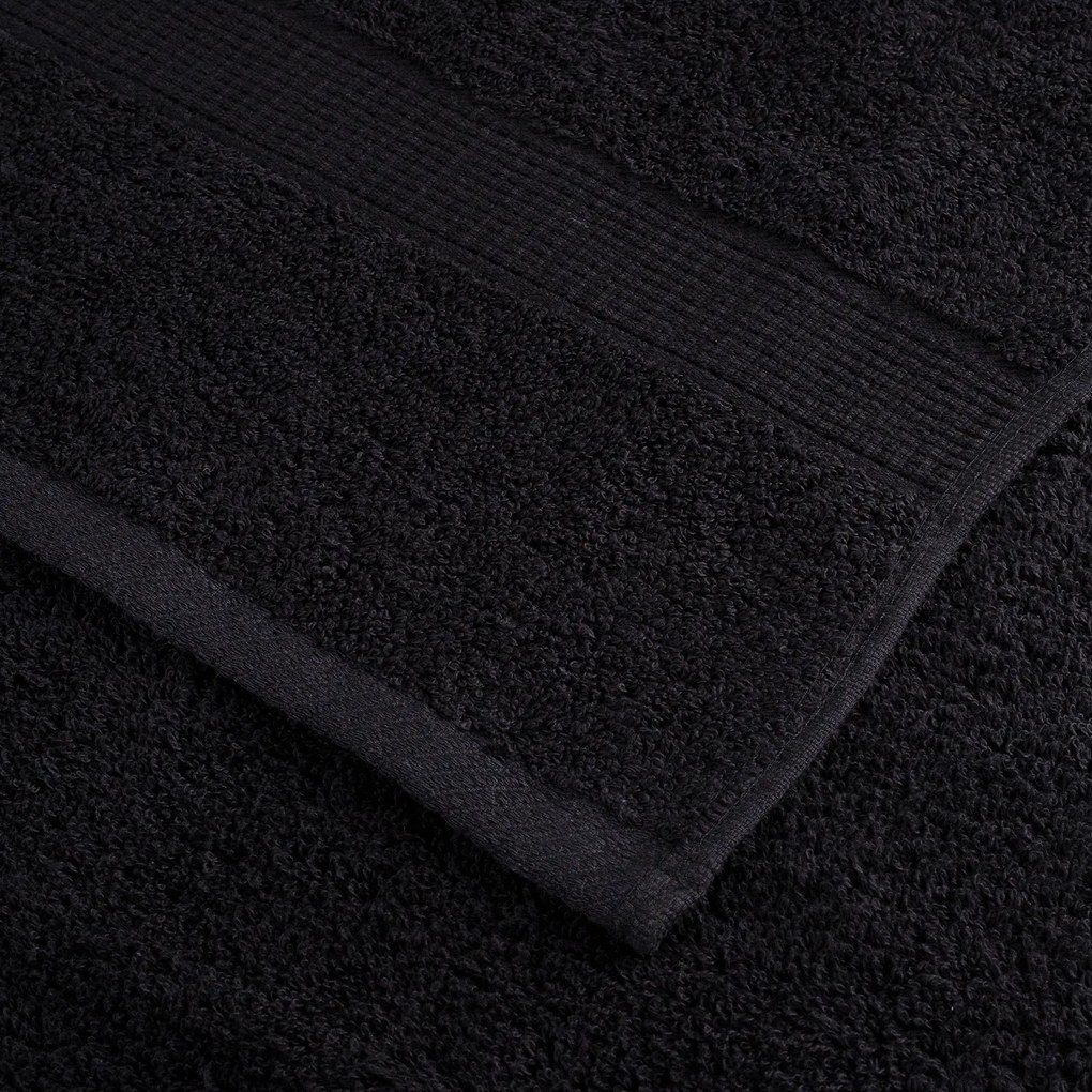 vidaXL Premium Soap Towels "SOLUND" 50 τεμ Μαύρο 30x30 εκ 550 γρ.