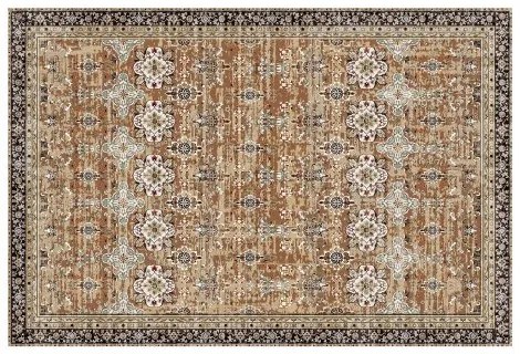 VEVOR Large Area Rug 6x9 ft Anti-Skid Indoor Floor Mat Vintage Brown Green