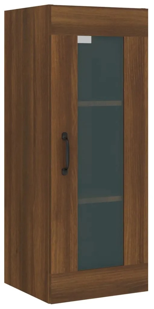 vidaXL Ντουλάπι Καφέ Δρυς 34,5 x 34 x 180 εκ. από Επεξεργασμένο Ξύλο