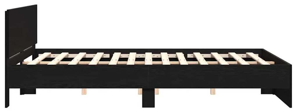vidaXL Πλαίσιο Κρεβατιού Μαύρη Οξυά 180 x 200 cm Επεξεργασμένο ξύλο