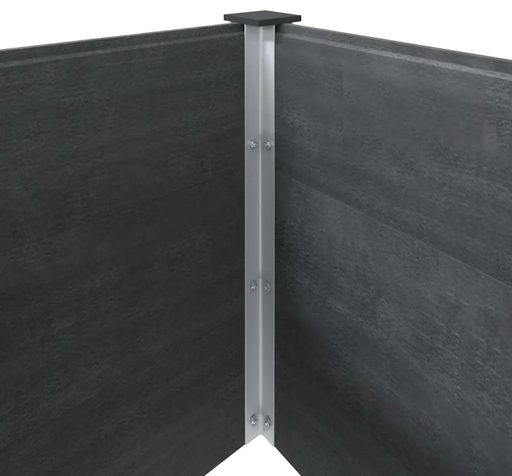 vidaXL Ζαρντινιέρα Υπερυψωμένη Γκρι 200 x 100 x 91 εκ. από WPC