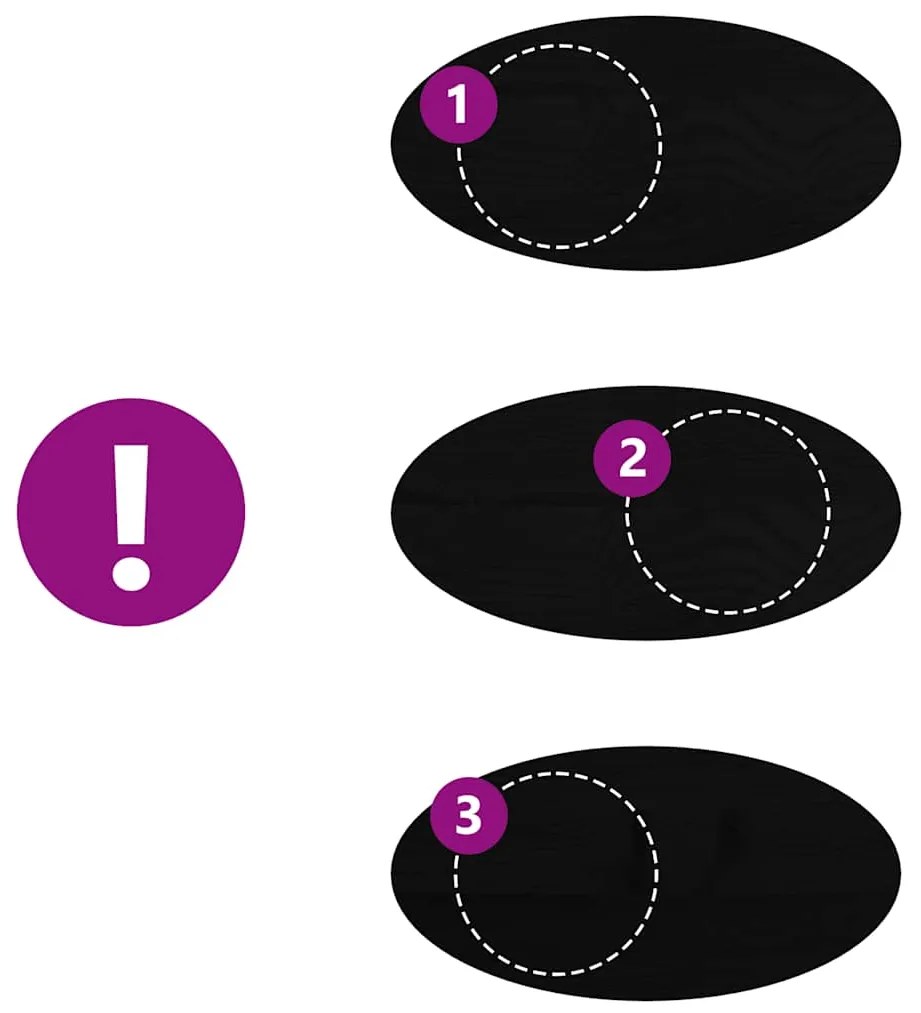 vidaXL Επιτραπέζια επιφάνεια Σκούρο Καφέ 80x40x2 εκ. Ξύλο Δρυός Οβάλ