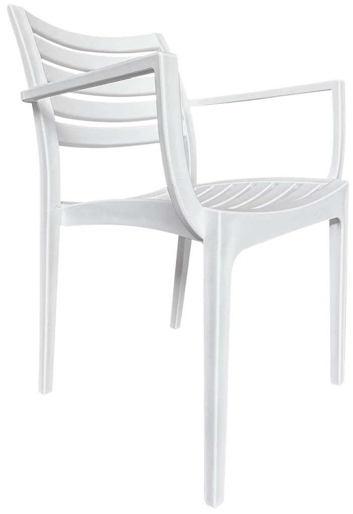 Πολυθρόνα Κήπου ArteLibre BORA-BORA Λευκό PP 57x57x83cm