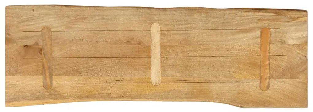 vidaXL Επιφάνεια Τραπεζιού 120x40x2,5 εκ. Live Edge Μασίφ Ξύλο Μάνγκο