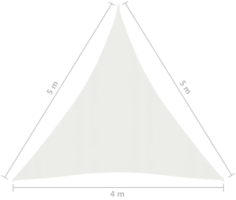 Πανί Σκίασης Λευκό 4 x 5 x 5 μ. από HDPE 160 γρ./μ² - Λευκό