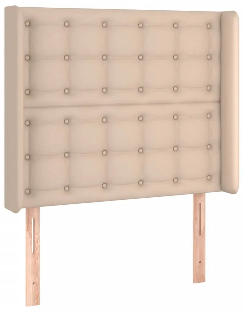 Κεφαλάρι Κρεβατιού LED Καπουτσίνο 83x16x118/128 εκ - Καφέ