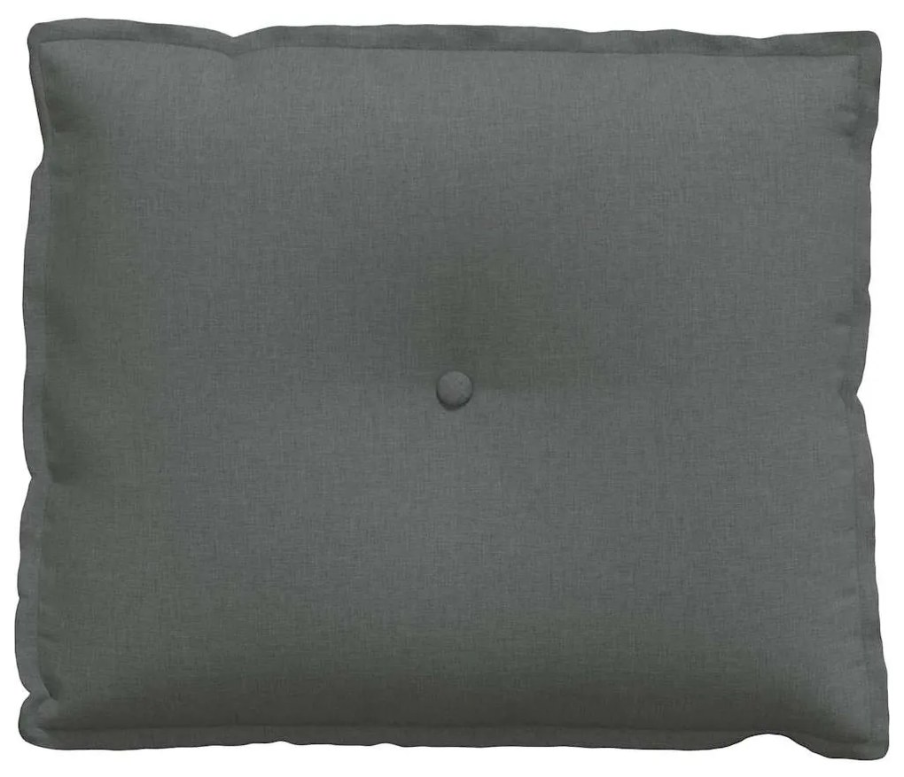 vidaXL Μαξιλάρι Πλάτης Σκούρο Γκρι 60 x 19 x 50 εκ ύφασμα