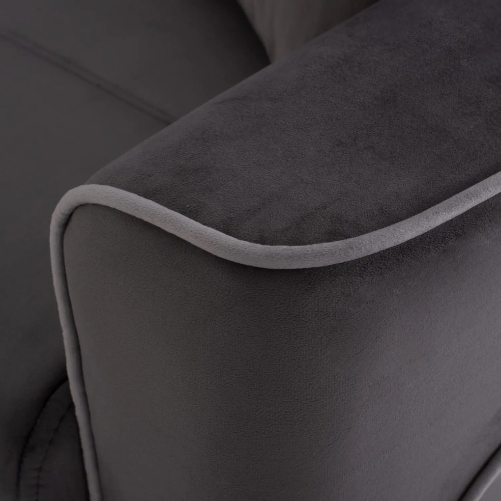 Καναπές - Κρεβάτι Portman 3θέσιος Γκρί - Μπλέ 228x86x90Υ εκ. 228x86x90 εκ.