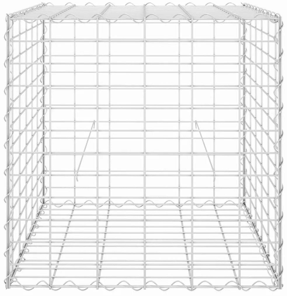 vidaXL Συρματοκιβώτιο Κύβος 60 x 60 x 60 εκ. από Ατσάλινο Σύρμα