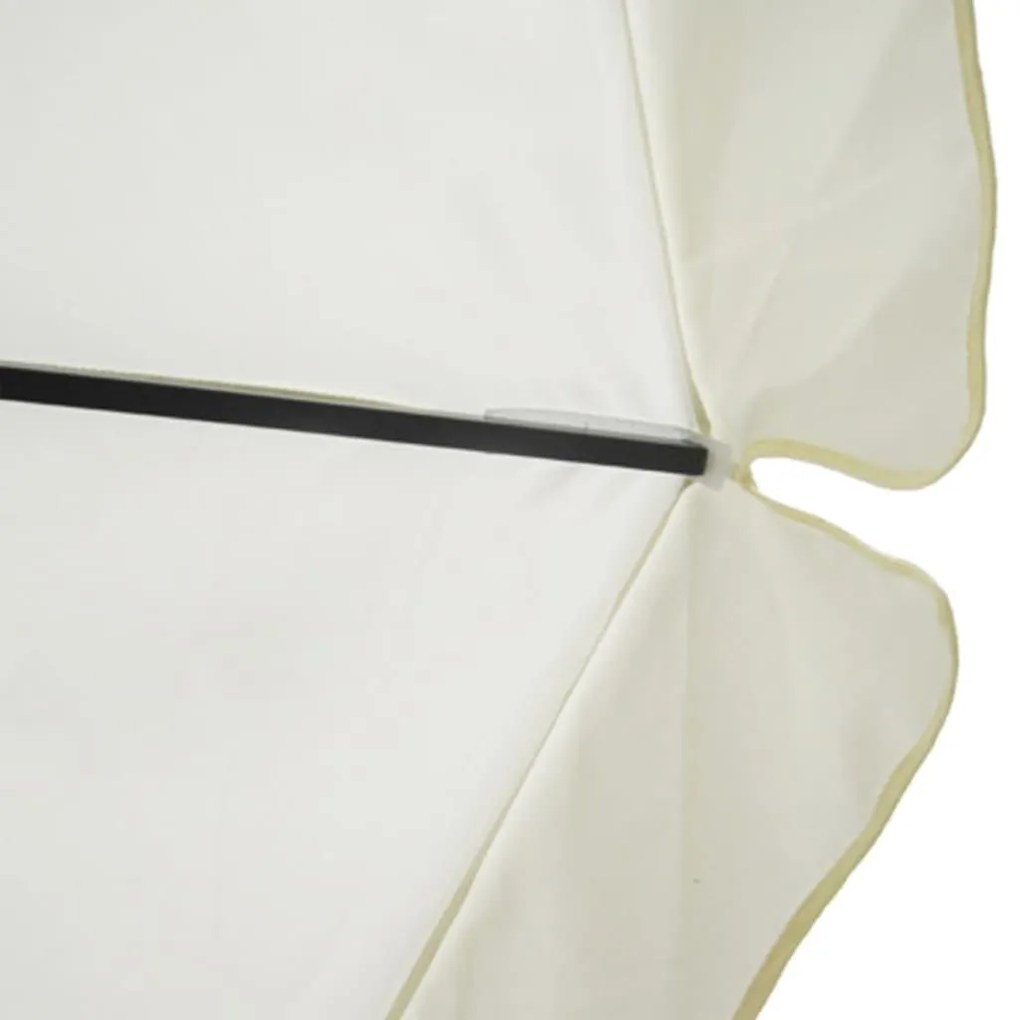 Ομπρέλα Λευκή 500 εκ. από Αλουμίνιο  - Λευκό