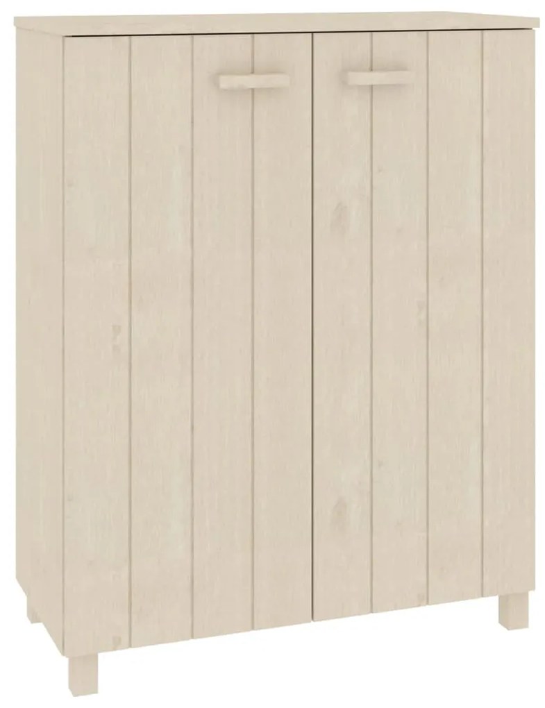 vidaXL Παπουτσοθήκη HAMAR Καφέ Μελί 85x40x108 εκ. Μασίφ Ξύλο Πεύκου