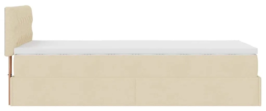 ΟΘΩΜΑΝΙΚΟ ΚΡΕΒΑΤΙ ΜΕ ΣΤΡΩΜΑ CREAM 80X200CM ΥΦΑΣΜΑ 3311502