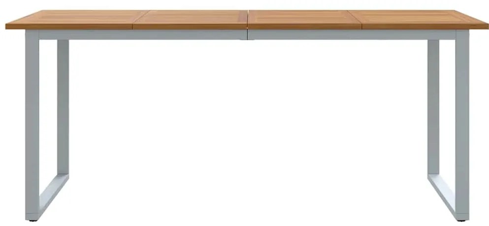 vidaXL Τραπέζι Κήπου για Φαγητό Γκρι 180 x 90 x 75 cm