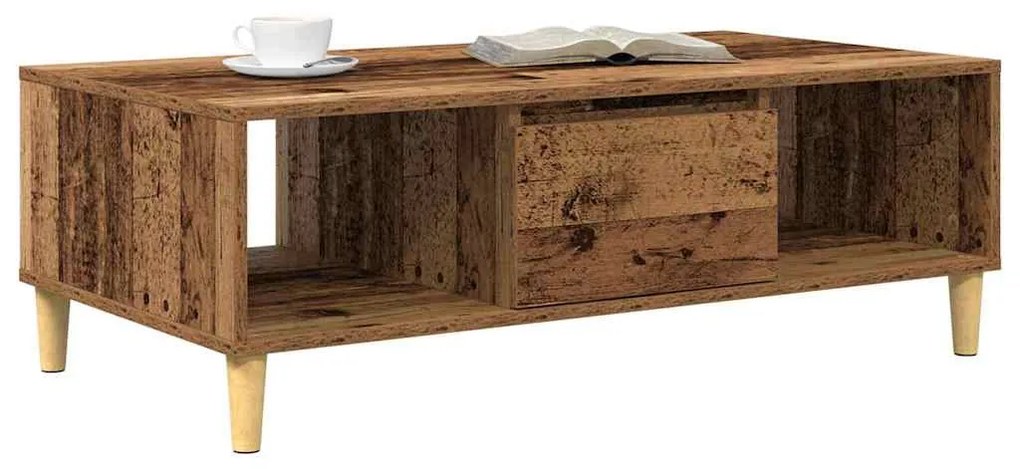 vidaXL Τραπεζάκι σαλονιού Παλιό ξύλο 102 x 55 x 35 εκ