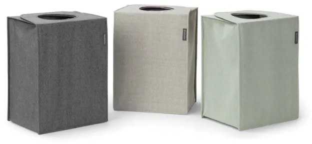 Brabantia Κιβώτιο πλυντηρίου ρούχων 1000828, 35 l, Άνοιγμα μπροστά, Ευρύ καπάκι, Πτυσσόμενο, Μαύρο