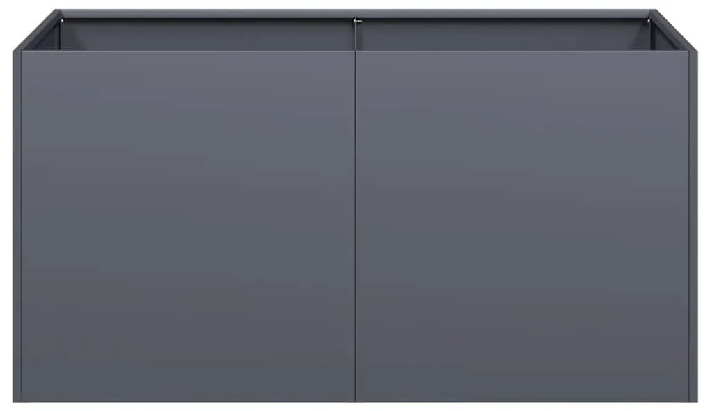 vidaXL Ζαρντινιέρα Ανθρακί 80x40x40 εκ. από Χάλυβα Ψυχρής Έλασης