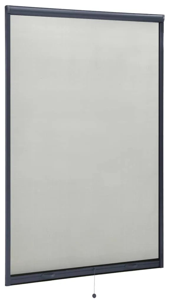 vidaXL Σήτα Παραθύρου Κάθετης Κίνησης Ανθρακί 110 x 170 εκ.