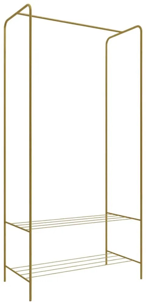 Κρεμάστρα Δαπέδου Frankenthal 285LCV1296 80x35x170cm Gold Μέταλλο