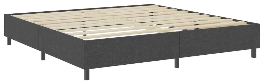 ΚΡΕΒΑΤΙ BOXSPRING ΣΚΟΥΡΟ ΓΚΡΙ 200 X 200 ΕΚ. ΥΦΑΣΜΑΤΙΝΟ 3054793