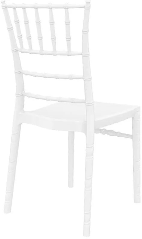 KAPEKΛA CHIAVARI GLOSSY WHITE 45X51X91εκ. (Σετ 4 ΤΕΜ)