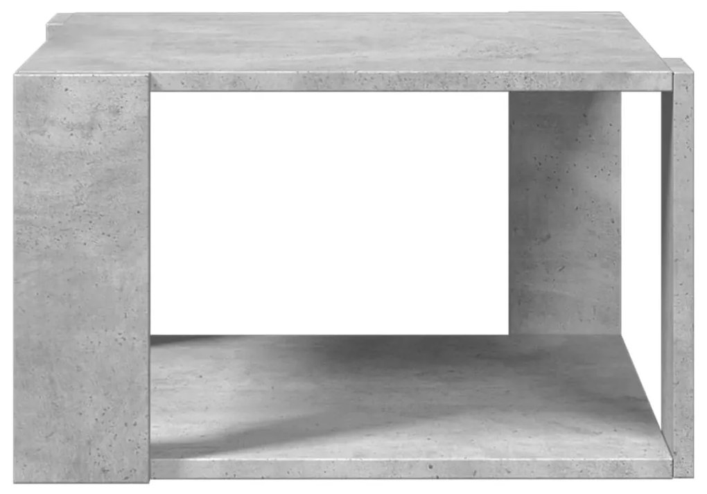 vidaXL Τραπεζάκι Σαλονιού Γκρι Σκυροδ. 51,5x51,5x30εκ Επεξεργασμ. Ξύλο